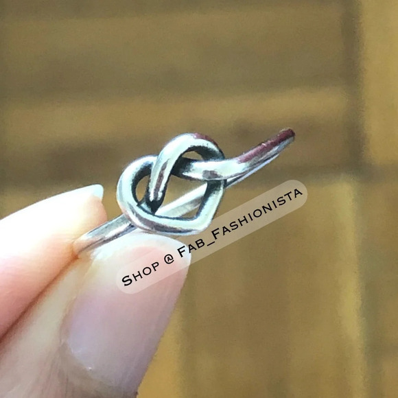 James Avery Heart Knot Ring Sterling Silver size 6.5 - Picture 5 of 9